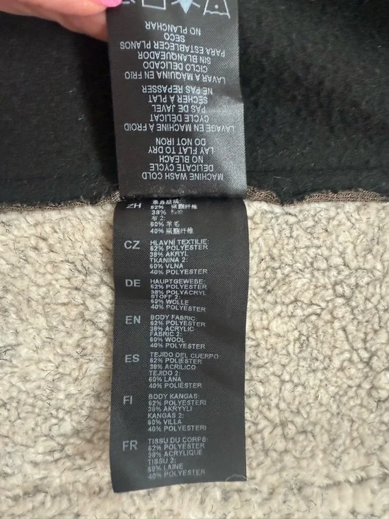 KUHL Projekt Dani Sherpa Vest Womens Brown Faux Leather Wool Outdoor Medium - Picture 11 of 12